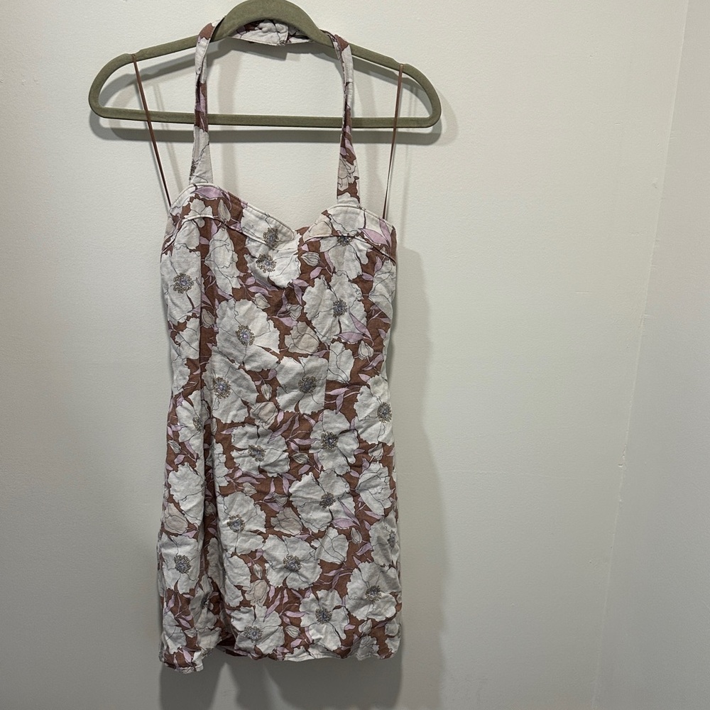 Abercrombie Halter Dress floral